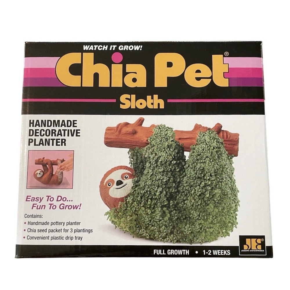 Chia Pet Sloth Handmade Decorative Planter Novelty Indoor Garden Kit CP109-01